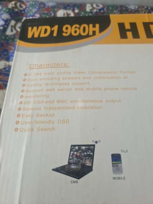 16 CHANNELS DVR INCL.REMOTE ,POWER SUPPLY AND MOUSE