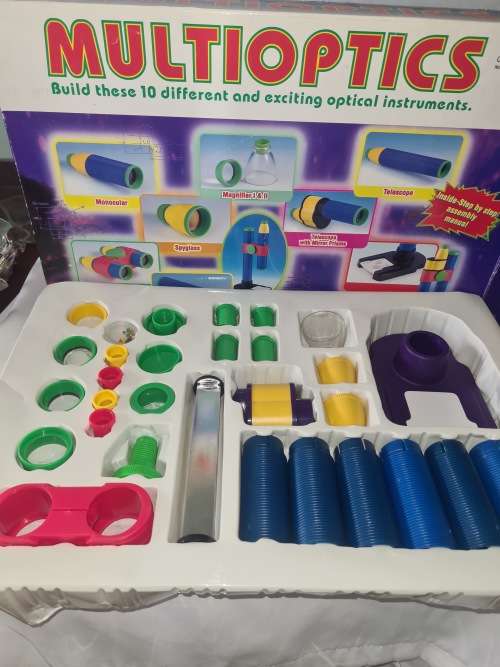 MULTIOPTICS(10 DIFFERENT  OPTICAL INSTRUMENTS TO ASSEMBLE)UNUSED