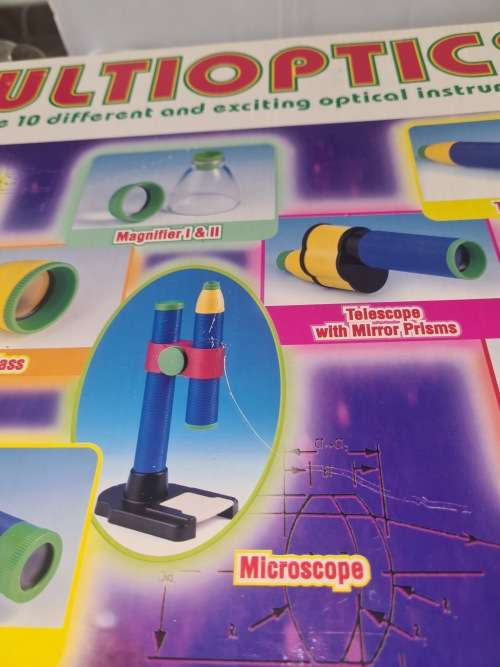 MULTIOPTICS(10 DIFFERENT  OPTICAL INSTRUMENTS TO ASSEMBLE)UNUSED