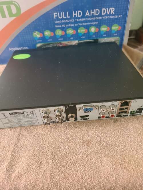 4 CHANNELS AHD DVR INCL.POWER SUPPLY, REMOTE AND MOUSE