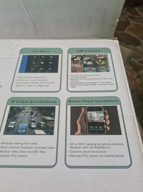 4 CHANNELS AHD DVR INCL.POWER SUPPLY, REMOTE AND MOUSE