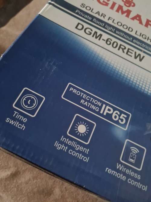 DIGIMARK SOLAR FLOODLIGHT WITH SOLAR PANEL(REMOTE CONTROL)