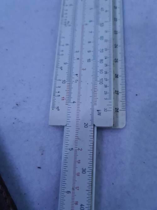 VINTAGE SLIDE RULER IN ORIGINAL LEATHER CASE(DENNERT & PAPE HAMBURG)