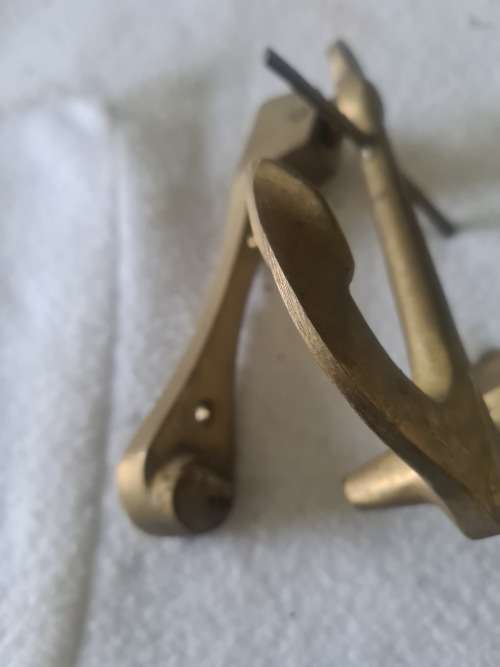SOLID BRASS SHIP ANCHOR DOOR KNOB