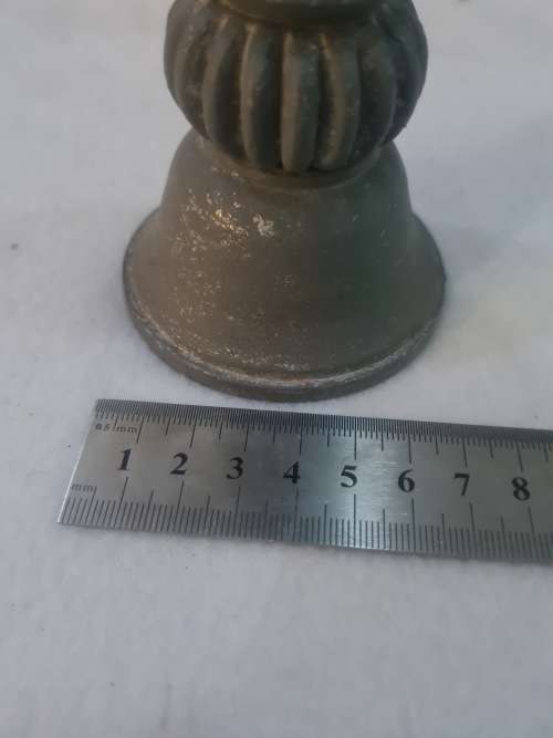 LARGE VINTAGE PEWTER HORSE HEAD CHESS PIECE(20CM HEIGHT)