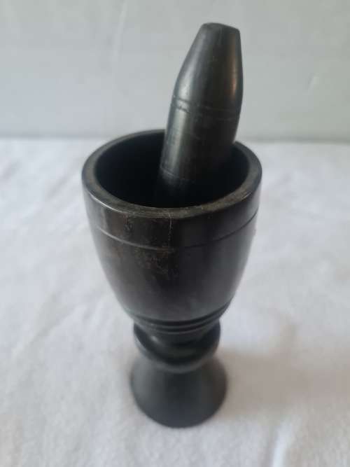 WOODEN MORTAR AND PESTAL