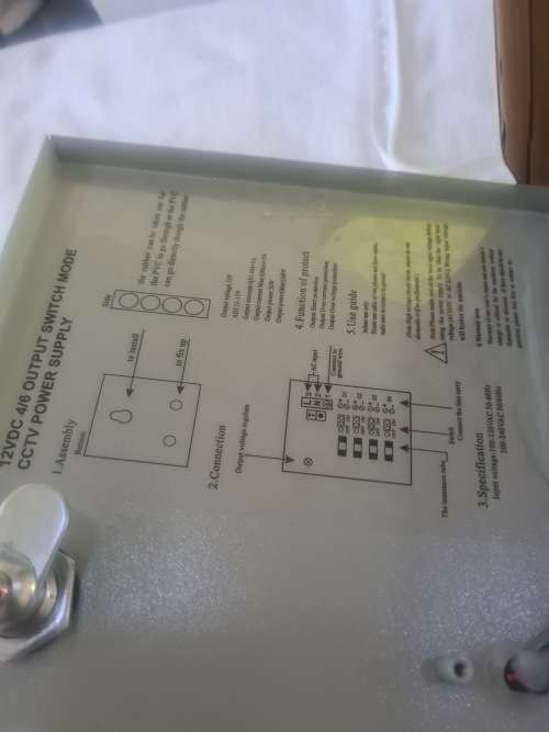 12 VDC,4 OUTPUT SWITCH MODE CCTV POWER SUPPLY