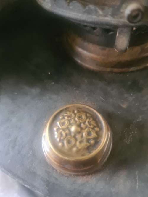 ANTIQUE LAMP(UNDEWRITERS LABORATORIES INSPECTED INCUBATOR MARKINGS)