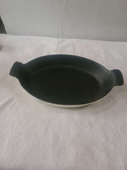 SOLID CAST IRON VINTAGE CASSEROLE