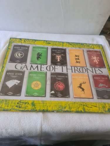 GAME OF THRONES WOODEN SIGN(45 X 35CM)