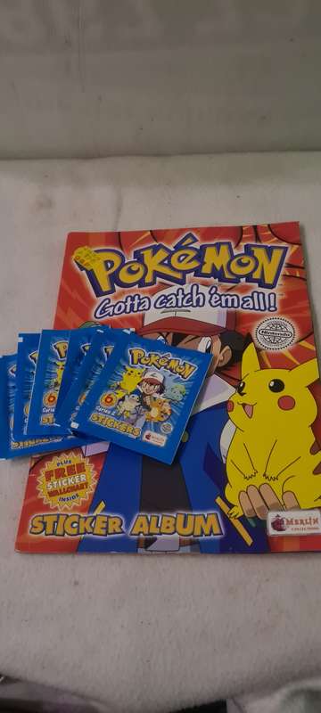 POKEMON STICKER ALBUM INCLUDING 36 POKEMON STICKERS