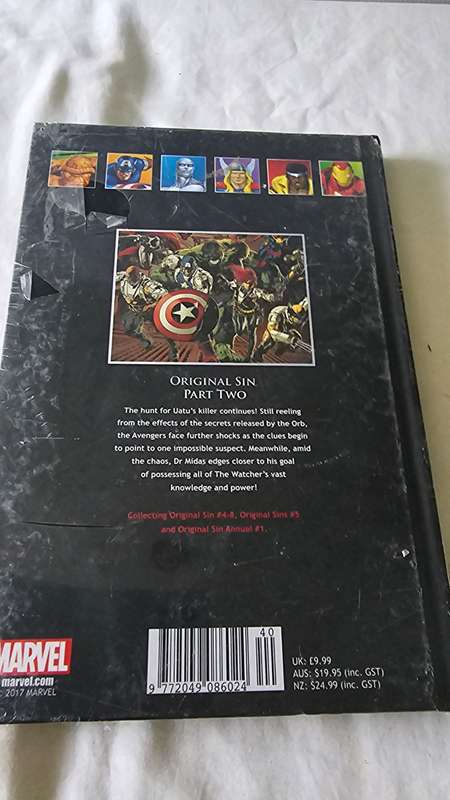MARVEL SUPERHEROES HARDCOVER COMIC(ORIGINAL SIN)