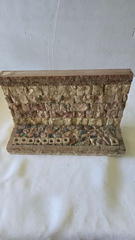 SOLID STONE WALL OF JERUSALEM CANDLEHOLDER(HANDMADE)