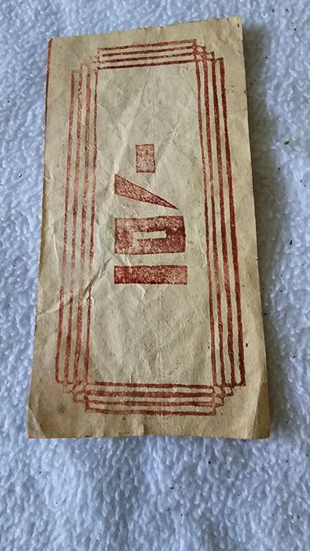 ANCIENT PUMA & ABAK 10 SHILLING BURIAL NOTE(RARE FIND)