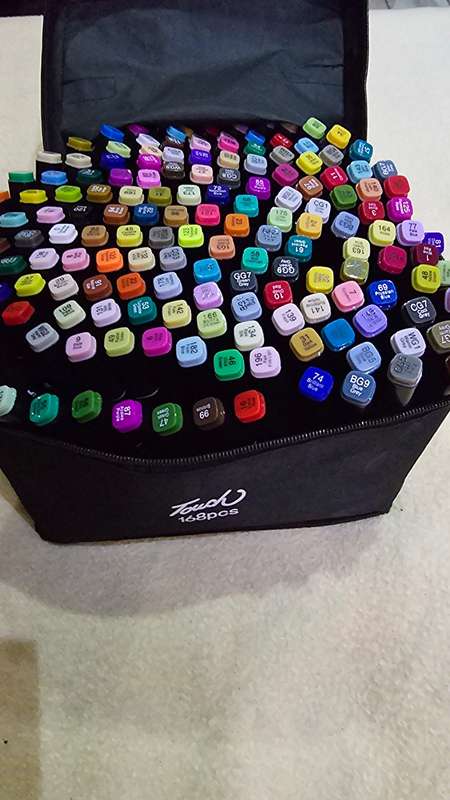 168 PIECE TWIN HEAD MARKER PENS(THICK AND THIN )