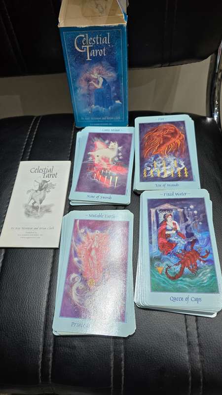 CELESTIAL TAROT CARDS WOTH INSTRUCTION BOOKLET(COMPLETE PACK OF 78) UNUSED