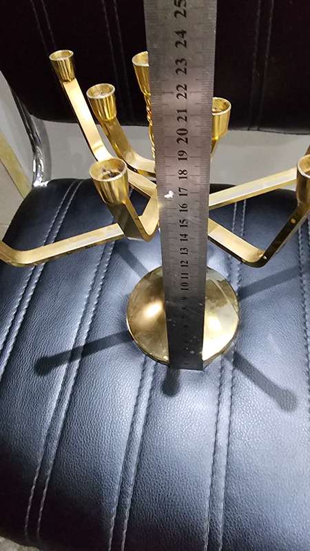 SOLID BRASS JEWISH MENORAH