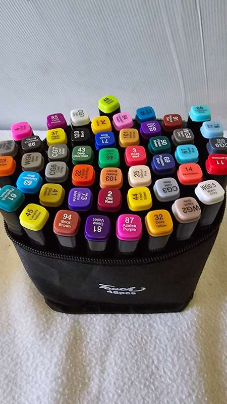48 PIECE TWO SIDED TWIN MARKER PENS
