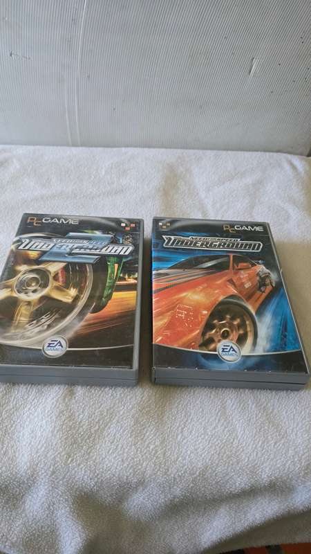 2 X NEED FOR SPEED PC GAME DISCS( 4 DISCS)