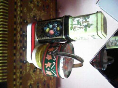 VINTAGE X 5 LOVELY TINS(SEE DESCRIPTION)ONE PRICE FOR ALL