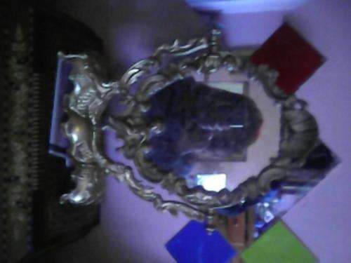 VINTAGE  LOOK MIRROR ON STAND(SEE DESRIPTION0