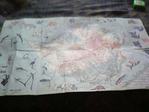 2 SIDED RHODESIAN TOURIST MAP-LARGE