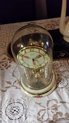 HERMIE QUARTZ GLASS DOME CLOCK-MADE IN GERMANY