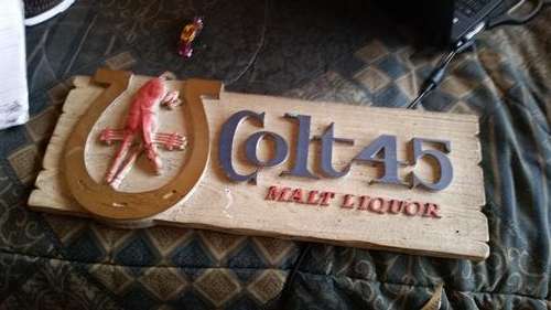 COLT 45 MALT LIQUOR VINTAGE LOOK FRAME