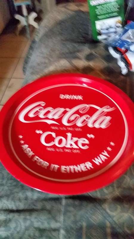 COLLECTORS DRINK COCA-COLA METAL TRAY-SEE DESCRIPTION