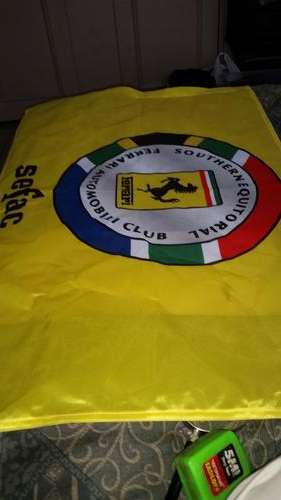 FERRARI AUTOMOBILI CLUB(SOUTHERN EQUITORIAL)FLAG-SEE DESCRIPTION