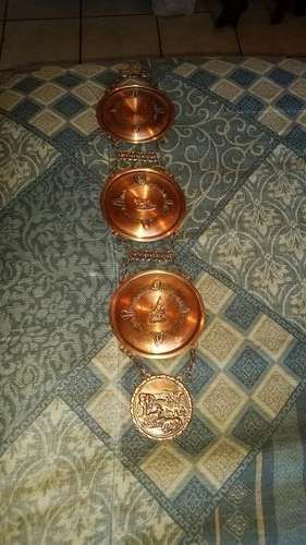 ANIMAL PRINT 4 LAYER COPPER HANGING DISPLAY ITEM-SEE DESCRIPTION