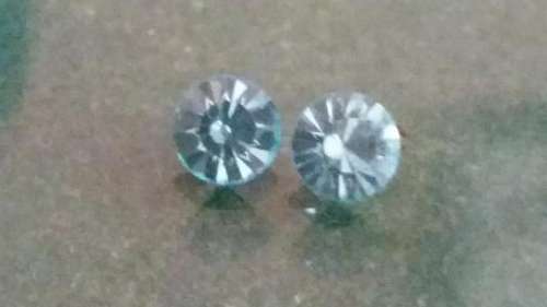 2X 1ST QUALITY AQUAMARINE GOLD MACHINE CUT(AUSTRIA)-SEE DESCRIPTION