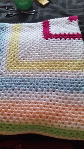 VINTAGE CROCHET BLANKET-SEE DESCRIPTION