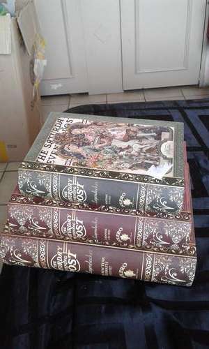 SET OF 3 BIBLE LOOK STACKABLE WOODEN ASSESCORY BOX_SEE   DESCRIPTIION