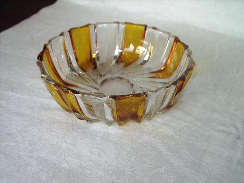 Flashed Cut Glass Bowl