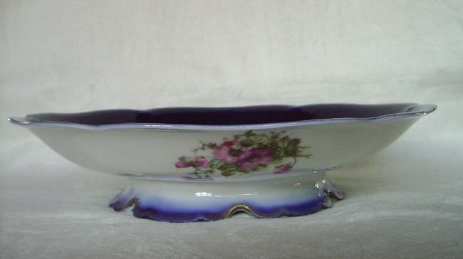 Fluted German Porcelain Plate 22cm