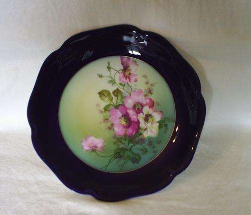 Fluted German Porcelain Plate 22cm