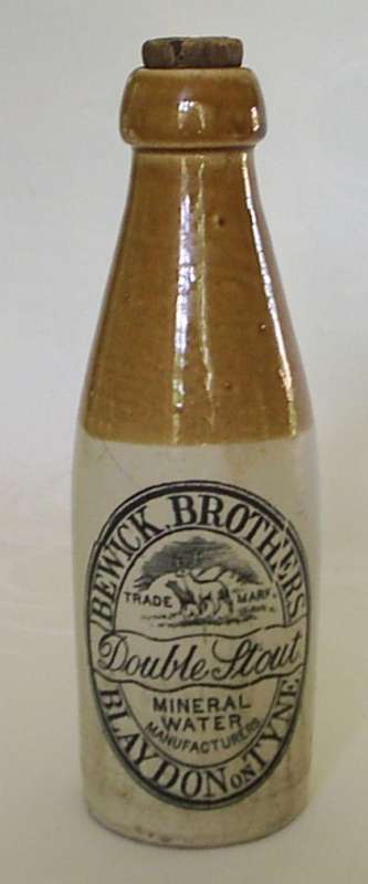 Antique Mineral Water Stoneware Bottle