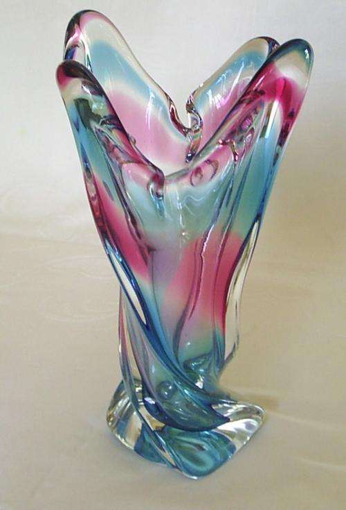 Stunning Venetian Multi Coloured Glass Vase