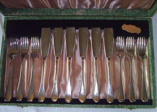Sheffield 6 Place Setting Fish Set in Box