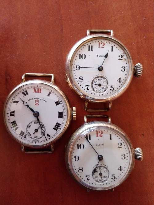 3 PRE-WAR MEN'S WATCHES FOR REPAIR