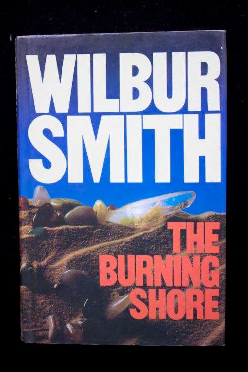 The Burning Shore by Wilbur Smith - first edition 1985 hardcover with jacket
