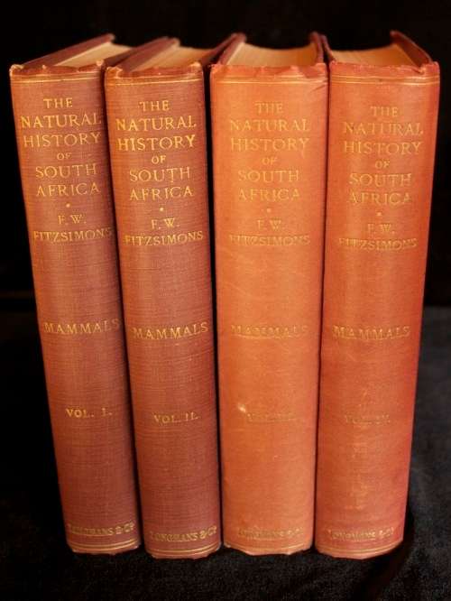 The Natural History Of South Africa - MAMMALS (Complete 4 Volume Set, 1919-1920) by F. W. Fitzsimons