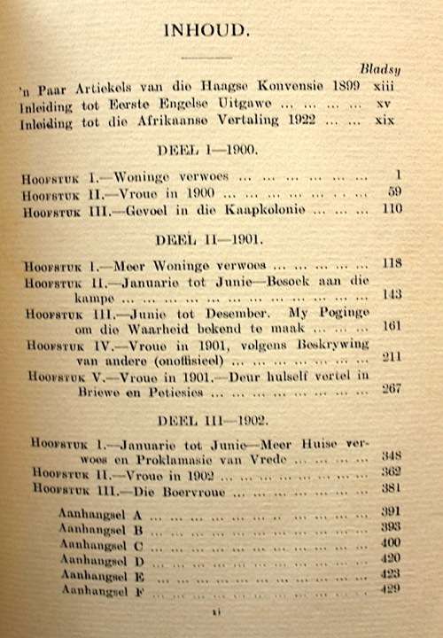 Die Smarte van die Oorlog en wie dit gely het deur Emily Hobhouse - eerste Afrikaanse uitgaaf (1923)