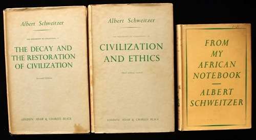 3 x books by Albert Schweitzer