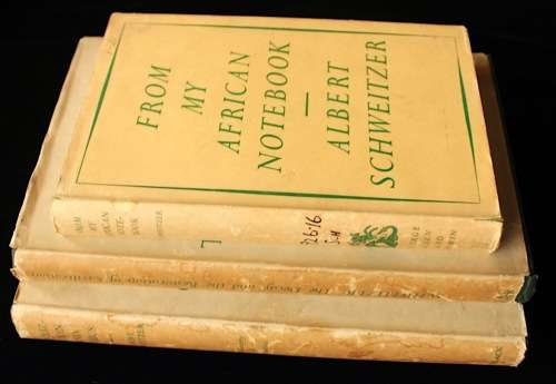 3 x books by Albert Schweitzer