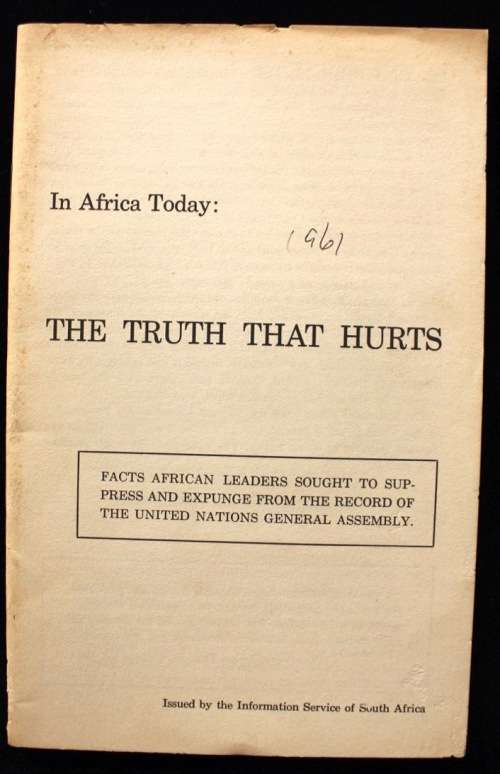In Africa Today: THE TRUTH THAT HURTS by Eric Hendrik Louw (1961)