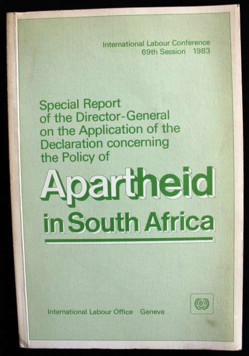 SPECIAL REPORT of the Director-General on the Application of the Declaration concerning APARTHEID