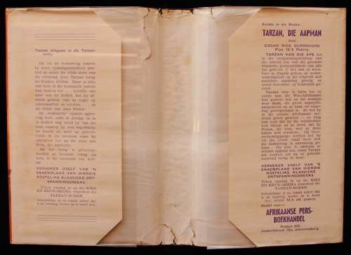 TARZAN KEER TERUG - Edgar Rice Burroughs (1950) in oorspronklike stofjas