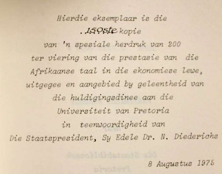 GOUD OF PAPIER deur C. J. Langenhoven - beperk to 200 genommerde kopies